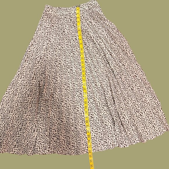 🖤 Wishlist Cream & Black Animal Print Midi Skirt (Size S) - Picture 4 of 7